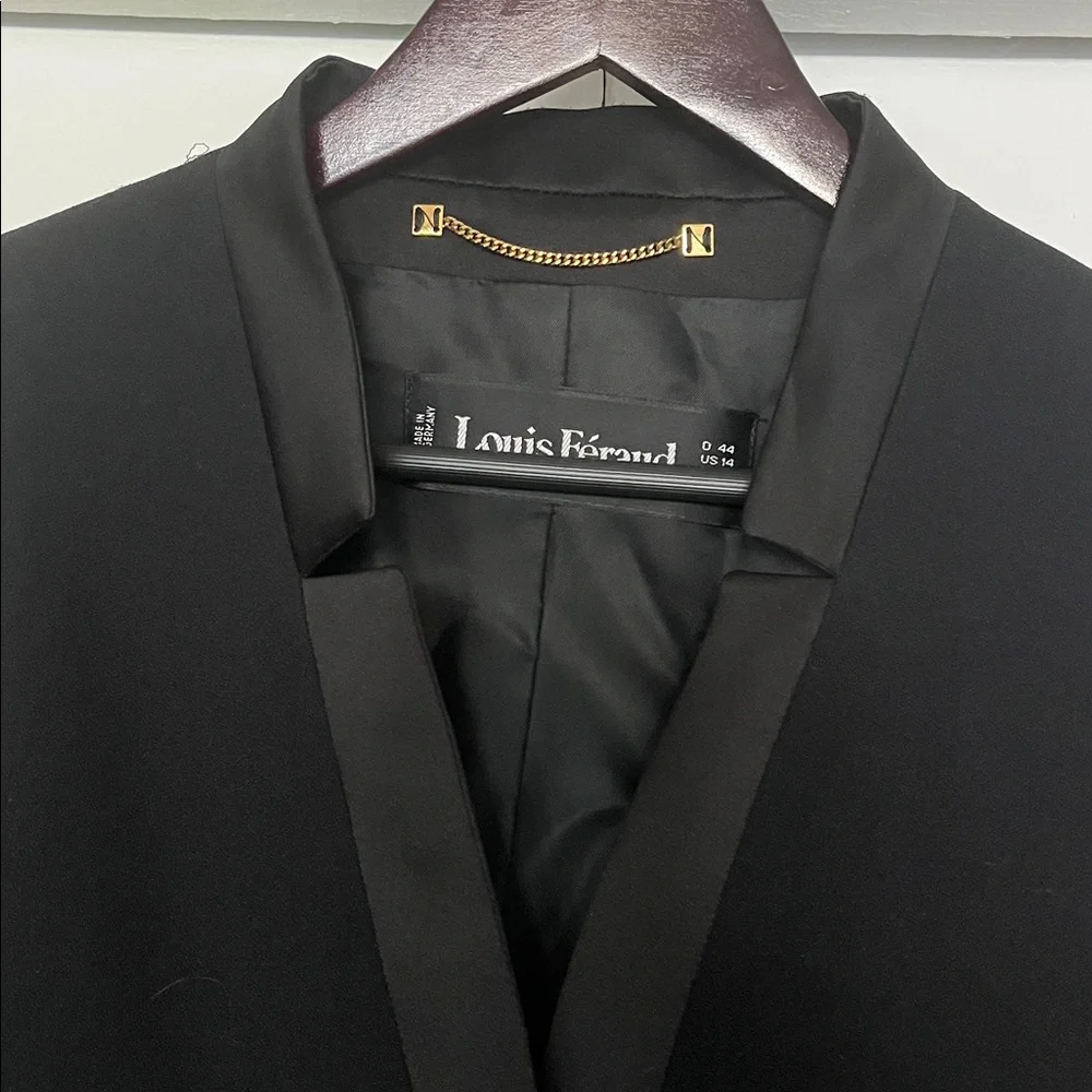 Louis Feraud Black Blazer with Gold Buttons - Picture 12 of 16
